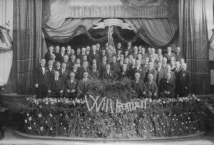 „Sängerbund“ in der festlich geschmückten Festhalle, 8. September 1928